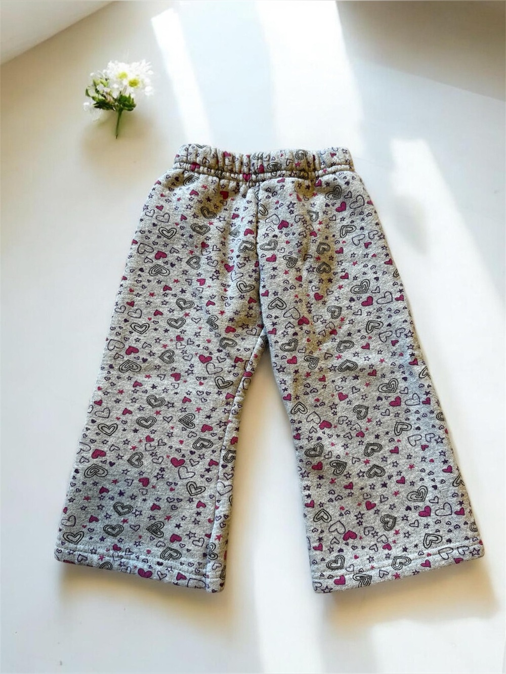 24M Grey Heart Print Sweat Pants